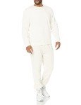 Men's Off-White Fleece Sweatpants by Amazon Essentials