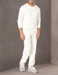 Men's Off-White Fleece Sweatpants by Amazon Essentials