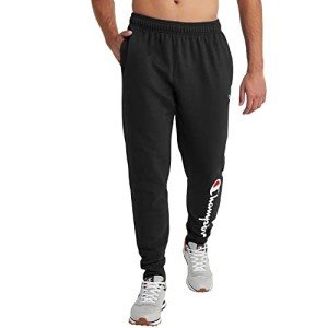 Champion Men's Powerblend Fleece Jogger Sweatpants - Black