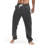 Men's Cotton Sweatpants with Pockets - Anchor Gray