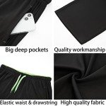 E-SURPA Men's Open Bottom Athletic Pants - 3 Pack