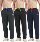 ZEROWELL Men's Lightweight Athletic Pants - 3 Pack