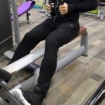 Men's Black Ankle Zip Athletic Joggers