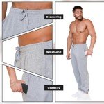 Asfoor Men's Fleece Lined Jogger Sweatpants - Grey