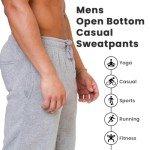 Asfoor Men's Fleece Lined Jogger Sweatpants - Grey