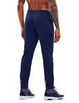 Men's Athletic Jogging Pants with Zipper Pockets