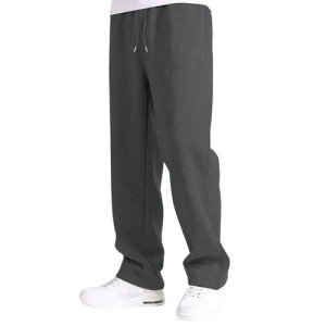 Men's Heavyweight Cargo Sweatpants with Pockets - E-Dark Gray