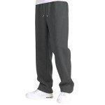 Men's Heavyweight Cargo Sweatpants with Pockets - E-Dark Gray