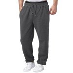 Men's Heavyweight Cargo Sweatpants with Pockets - E-Dark Gray