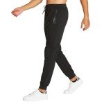 JustSun Men's Black Jogger Sweatpants with Pockets