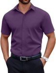 COOFANDY Men's Casual Short Sleeve Button Down Shirt