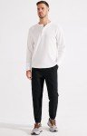 Men's Black Casual Joggers with Elastic Waist