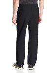 Men's Black Pocketed Open-Bottom Sweatpants - Large
