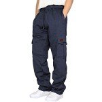 Men's Heavyweight Fleece Cargo Joggers with Pockets