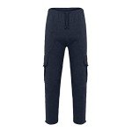 Men's Heavyweight Fleece Cargo Joggers with Pockets