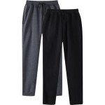 Men's Fleece Joggers - 2 Pack Wide Leg