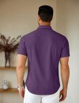 COOFANDY Men's Casual Short Sleeve Button Down Shirt