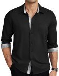 COOFANDY Men's Wrinkle-Free Long Sleeve Dress Shirt
