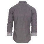 Men's Slim Fit Button-Down Dress Shirt, Black Floral