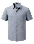 Men's Casual Short Sleeve Hawaiian Button-Up Shirt