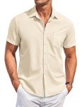 Men's Short Sleeve Wrinkle-Free Button Down Shirt