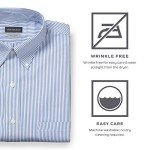 Van Heusen Men's Blue Stripe Dress Shirt
