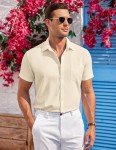 Men's Short Sleeve Wrinkle-Free Button Down Shirt