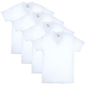 Hanes Men's ComfortSoft V-Neck T-Shirt 4 Pack