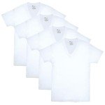 Hanes Men's ComfortSoft V-Neck T-Shirt 4 Pack
