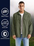 TACVASEN Men's UPF 50+ Sun Protection Long Sleeve Shirt