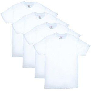 Hanes Men's ComfortSoft Cotton Crewneck T-Shirts - 4 Pack
