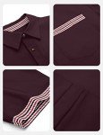 Linvich Men's Short Sleeve Plaid Button-Up Shirt