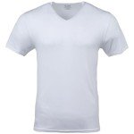 Gildan Men's White V-Neck T-Shirts 6-Pack