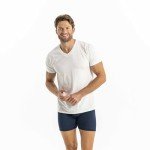 Gildan Men's White V-Neck T-Shirts 6-Pack