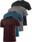 Men's 4 Pack Moisture-Wicking Athletic T-Shirts