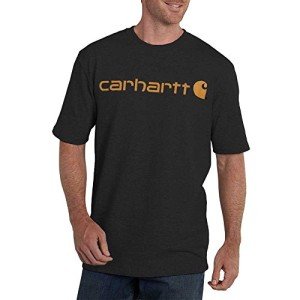 Carhartt Men's Logo Short Sleeve T-Shirt - Carbon