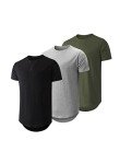 Men's 3-Pack Casual Cotton Short Sleeve T-Shirts