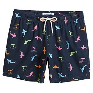 MaaMgic Men's Quick-Dry Solid Swim Trunks