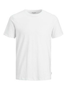 JACK & JONES Men's White Regular Fit T-Shirt