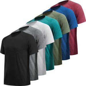 Men’s 7-Pack Quick-Dry Workout T-Shirts