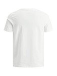 JACK & JONES Men's White Regular Fit T-Shirt