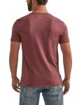 Wrangler Men's Burgundy Western Crew Neck Tee - XL