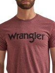 Wrangler Men's Burgundy Western Crew Neck Tee - XL