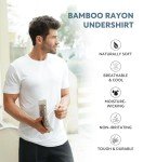 David Archy Men's Moisture-Wicking Bamboo Undershirts 3-Pack