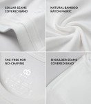 David Archy Men's Moisture-Wicking Bamboo Undershirts 3-Pack