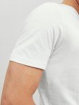 JACK & JONES Men's White Regular Fit T-Shirt