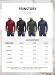 Lightweight Ribbed Turtle Neck Long Sleeve Shirt for Men