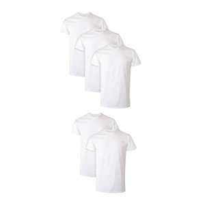 Hanes Men's Moisture-Wicking White T-Shirt 5-Pack