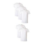 Hanes Men's Moisture-Wicking White T-Shirt 5-Pack