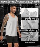 Men's 3 Pack Cotton Workout Tank Tops